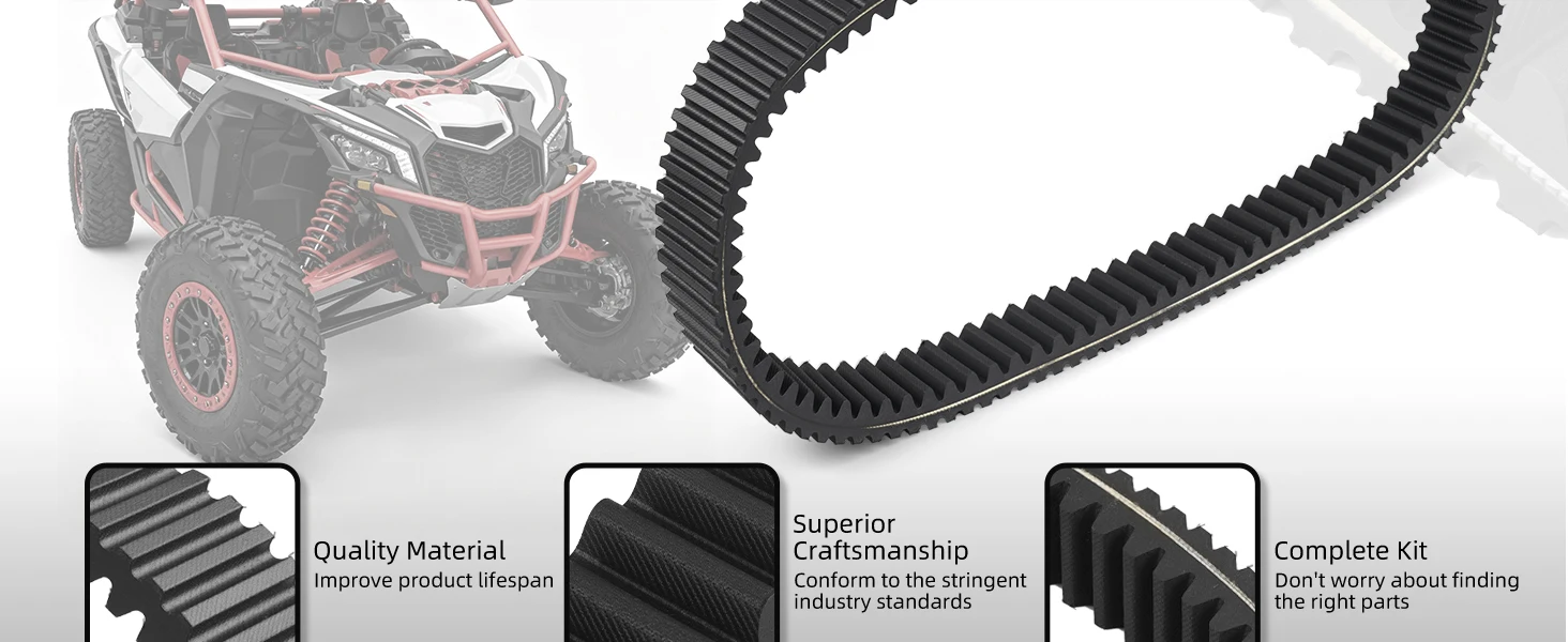 Für Can Am Maverick X3 2018-2020 ATV Hochleistungs-Antriebsriemen Max R 4x4 XMR XRC XDS XRS Turbo DPS Kupplungs-Getrieberiemen – Detail 2