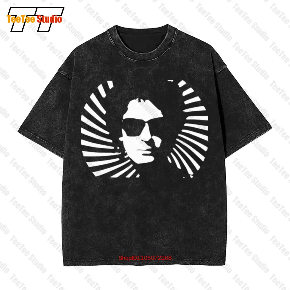 Soda estéreo Gustavo Cerati negro Vintage camiseta extragrande Rock En Español Playera Negra T5L2