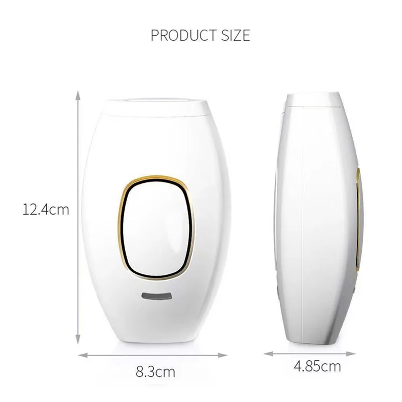 

5-Level-Laser Bikinis Pulses Epilator Painless Laser- Hair Removal Facial Depilator Electric Trimmer White EU Plug