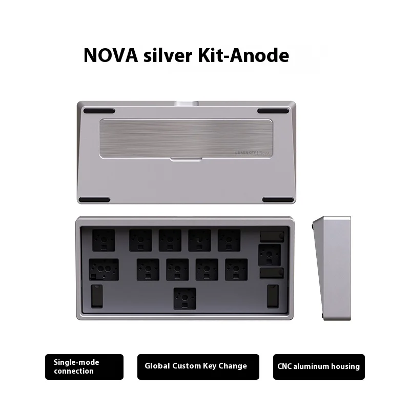 BITCED LUMINKEY NOVA Wired Mini Mechanical Keyboard Kit Aluminiumlegierung Hot Swap 12Keys Minimalistisches Layout Benutzerdefiniertes Tastaturzubehör 3