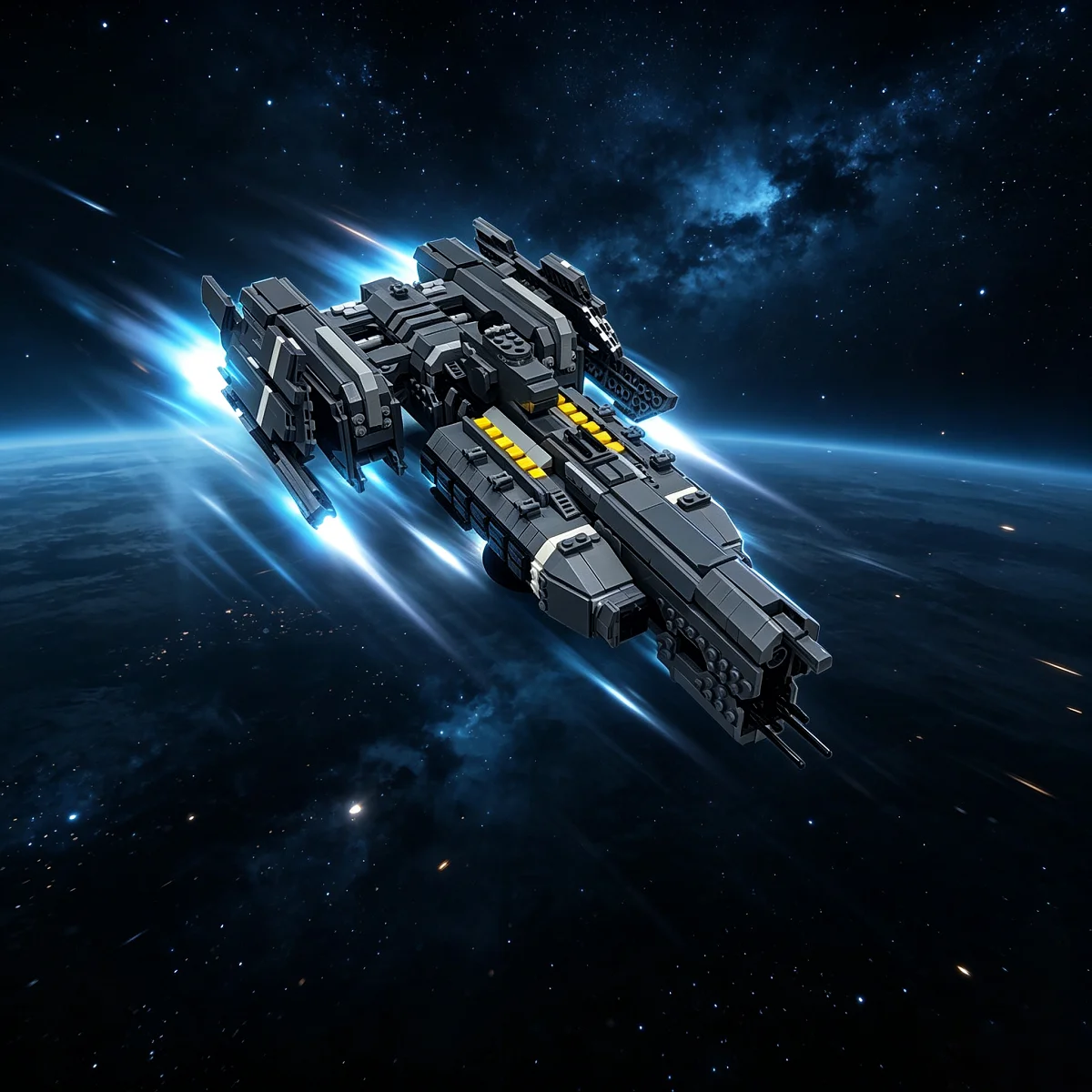Creative Haloed UNSC Space Ship Building Sets 2624PCS Paris-class Heavy Frigate Toys Education Gift