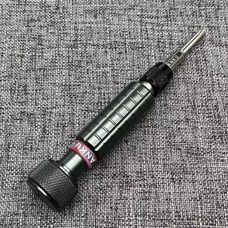 Mini cacciavite con manico in lega di alluminio testa cacciavite esagonale da 6.35mm strumento di riparazione multifunzionale autobloccante universale