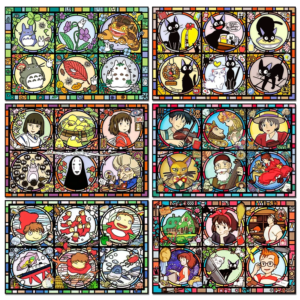 Japanese Cat Anime Diamond Painting Cartoon Art 5D Diamond Mosaic Embroidery Cross Stitch Kit HandCraft Home Decor Gift