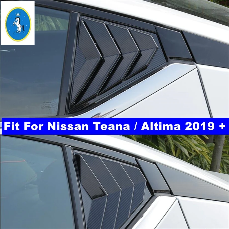 

Car Rear Window Vent Louvers Scoop Decor Panel Cover Trim For Nissan Altima Teana 2019 - 2023 Carbon Fiber Exterior Accessories