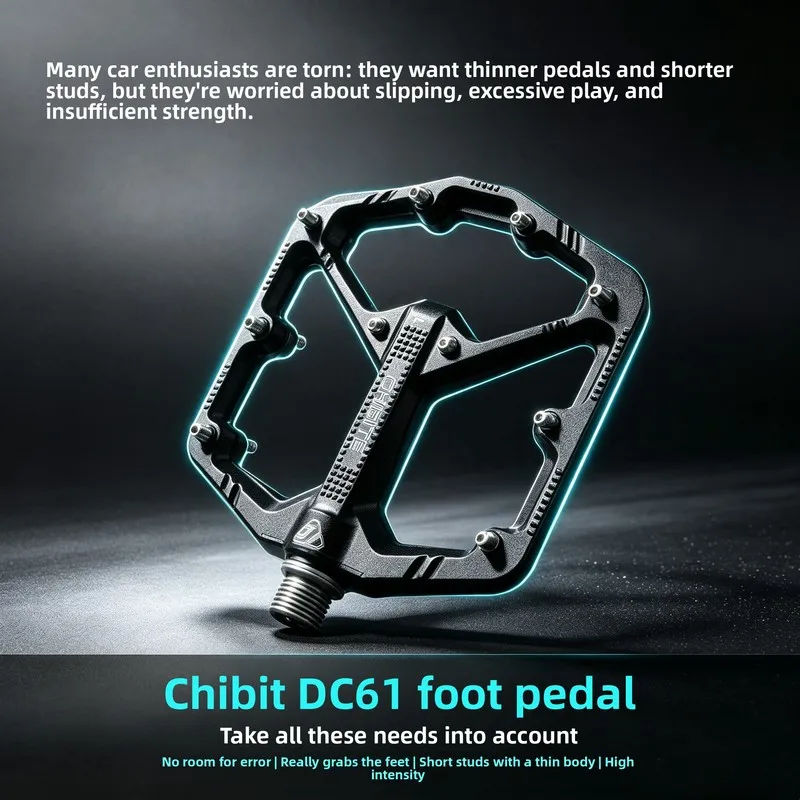 CHIBITEMountain bike downhill ridingDHForgingCNCAluminum alloy high-strength, soft-tail egg beater for use on slopes