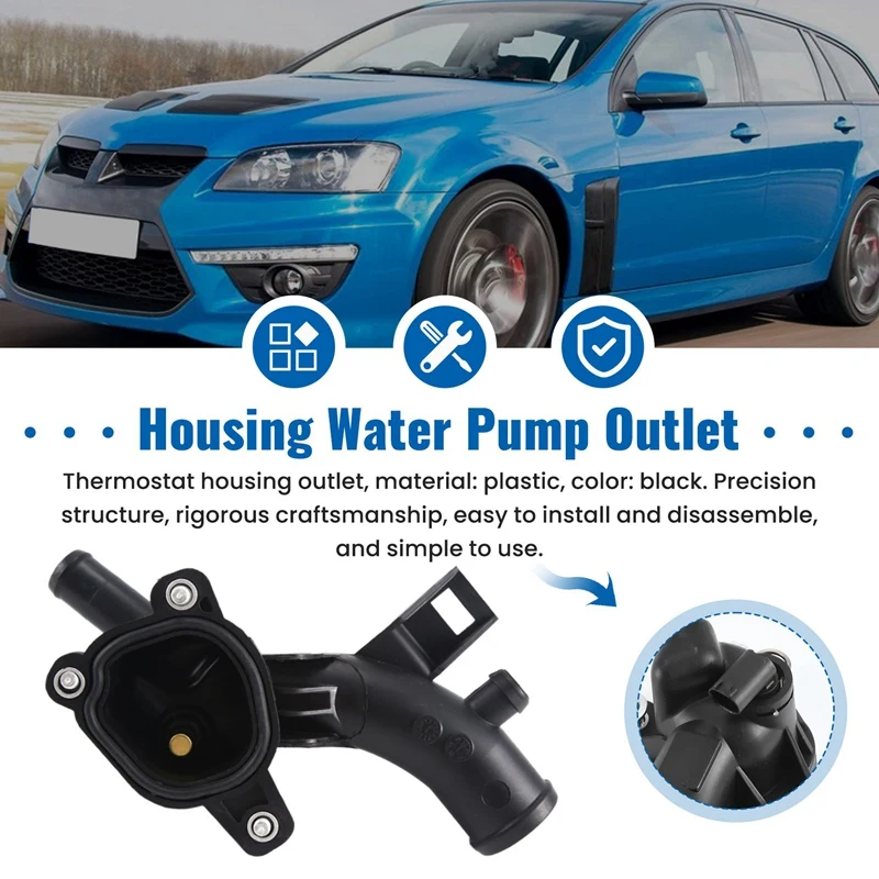 Car Thermostat Housing Water Pump Outlet 25192985 For Opel Astra J Adam Corsa D /Meriva B A14xel A14xer