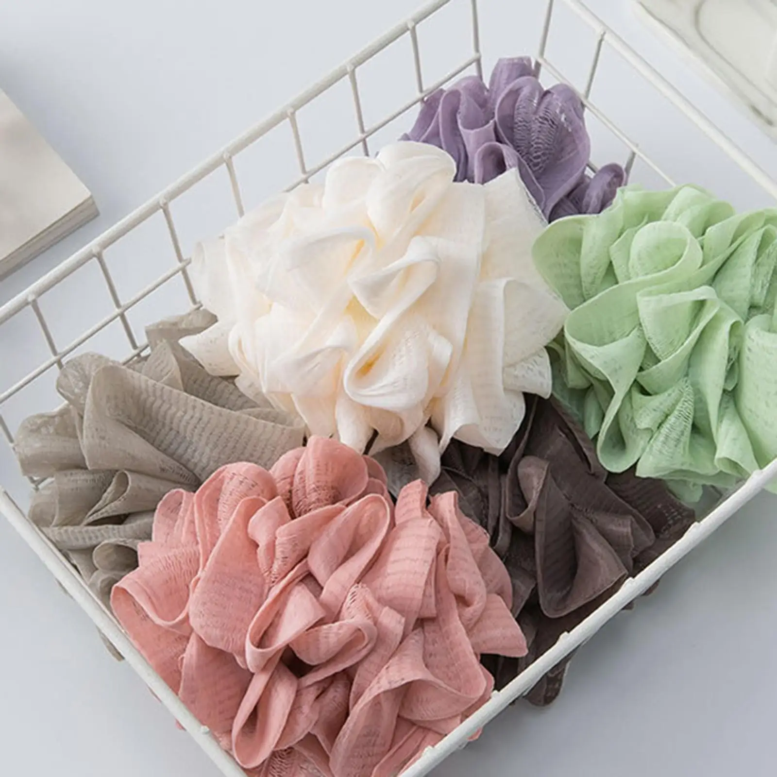 Bath Sponge Cleaning Brush Bathroom Accessories Bath Ball Sponge for Adults Children Deep Cleansing Body Skin Scrubbing Massage