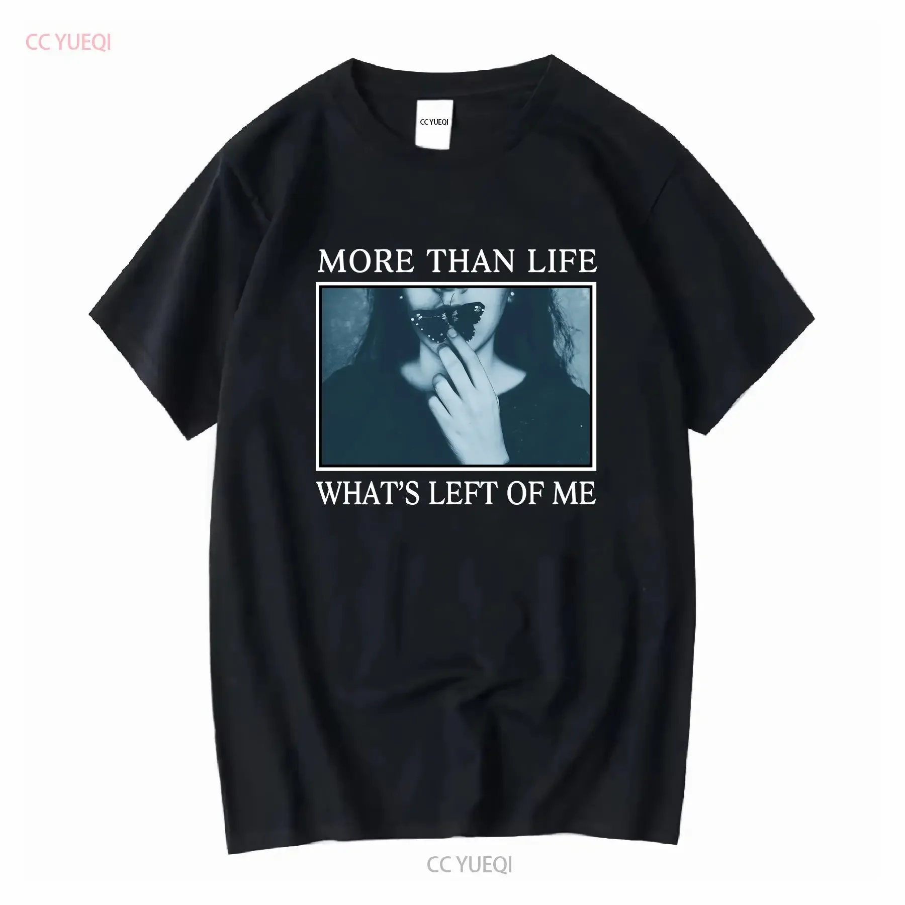 Más que la vida banda melódica ¿Qué es la izquierda de mí? Camiseta tamaño completo S 5XL SE371 manga larga o corta vintage ropa de calle lavada