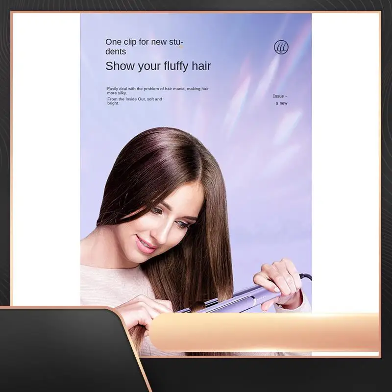 

Electric Hair Straightener 5 Temps Mini Straightener Heating Comb Anti Scalding Styling Tool