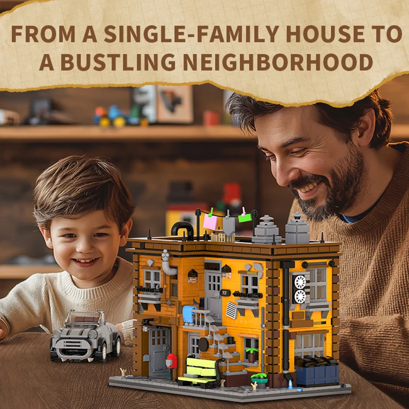 2284pcs Ashley's 2-verdiepingen Huis Bouwstenen Ashley Building Urban Street View Modulaire Bouw Bricks Speelgoed Volwassenen Geschenken