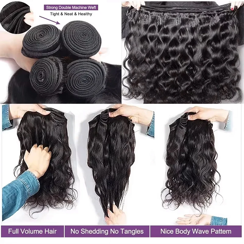 12A Knotless Pre Separated Body Wave Feather Crochet Human Hair Real Hair Extensions For Braiding Twist Feather Line For Women Extensions Wigs Miracle Knots Braiding Hair Extensions Materials Bouncy W image 8
