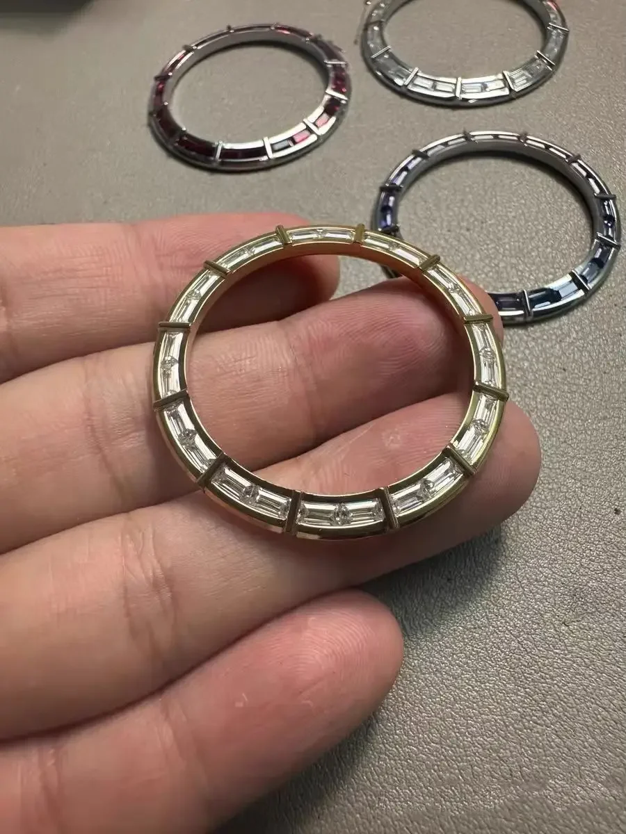 Customized RX Daytona Bamboo Ring Sapphire Modified bezel Compatible with 4130/4131