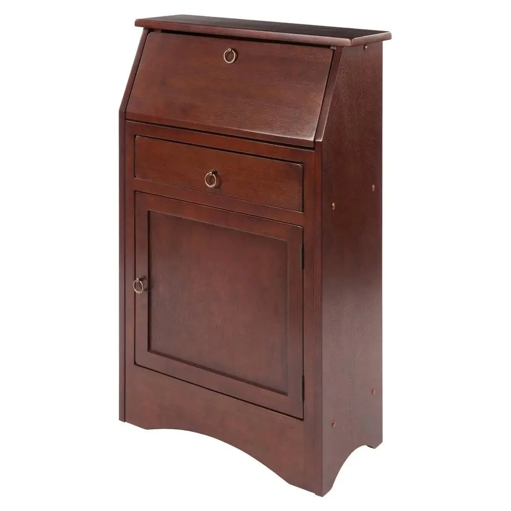 Compact Roll Top Secretary Desk With Hutch & Storage For Small Spaces Home Office, Customized