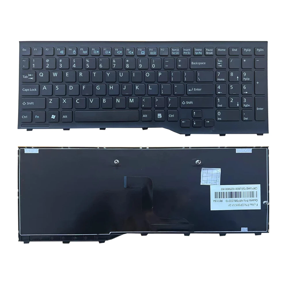 Baru untuk Fujitsu Lifebook AH552 CP581751-01 CP611954-01 Laptop US Keyboard