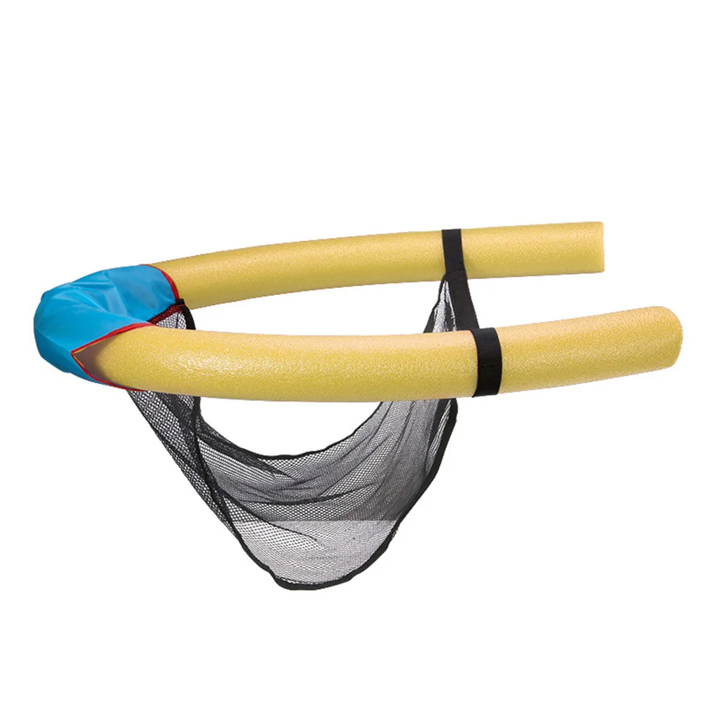 Pool Floating Seat Solid Rod 7.5x150cm Yellow Swimming Pool Noodle Chair Comfortable Support Floating Swimming Learners
