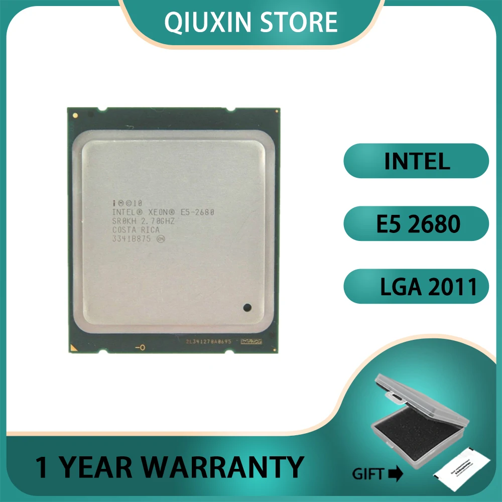 Intel Xeon E5 2680 CPU SROKH C2 E5-2680  100% normal work     Processor 2.7GHz 20M Cache 8 GT/s LGA 2011