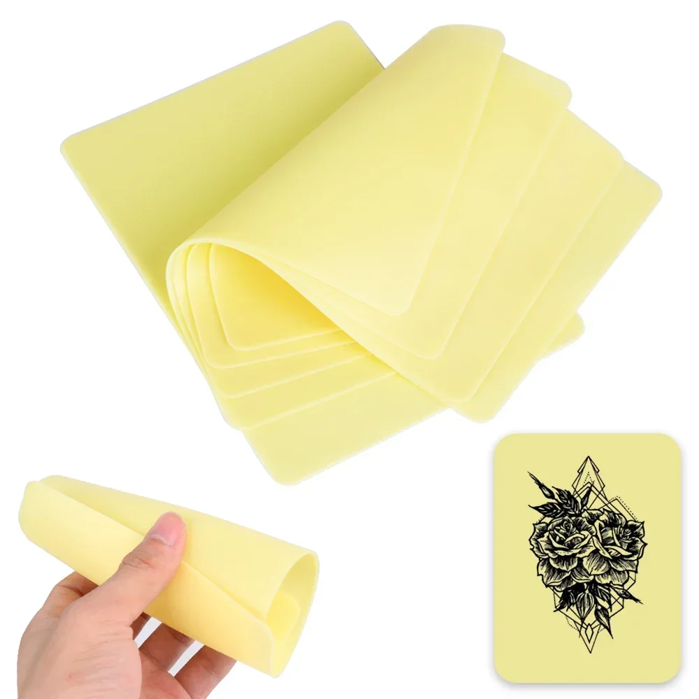 1/3pcs Thin Tattoo Practice Skin 1mm Thick Double Side Artificial Synthetic Leather For Small Pattern Beginner Practicing Tool