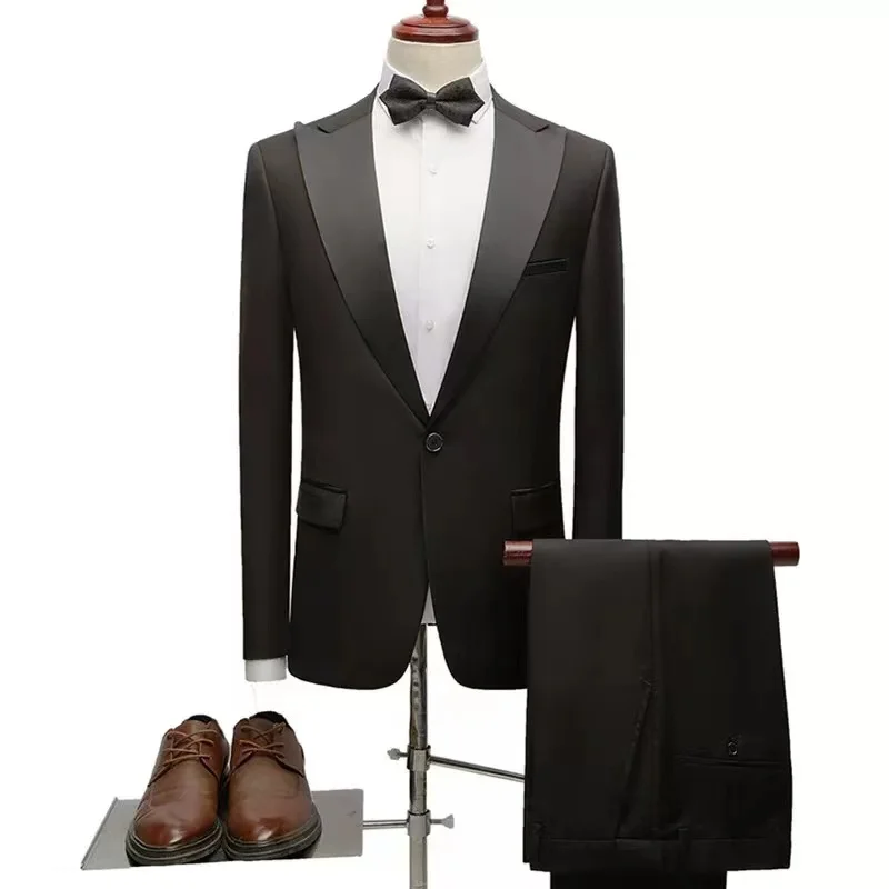 

Y006Men's art exam suits, slim and handsome host stage chorus performance clothes, groom wedding dress trend