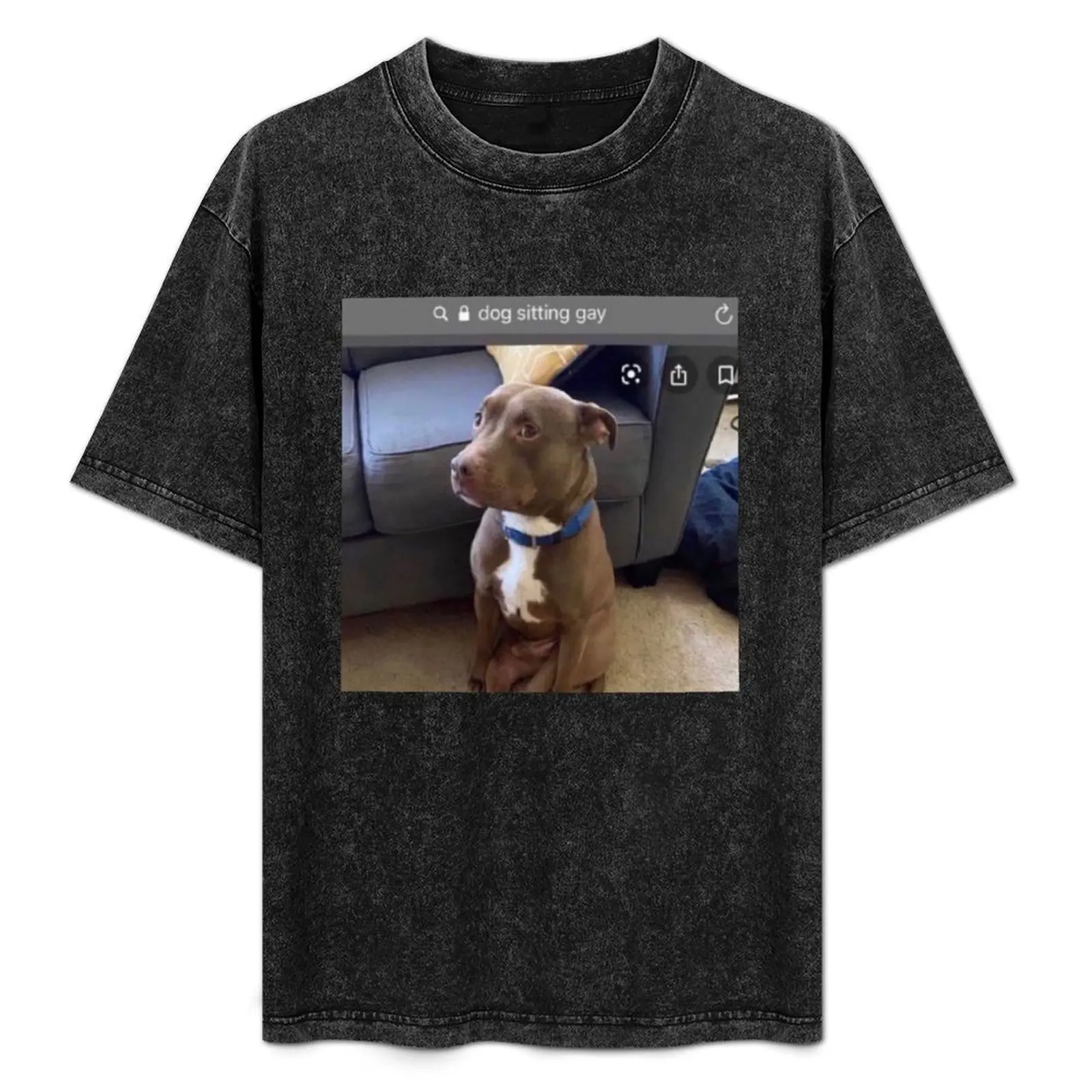 

Dog sitting gay T-Shirt