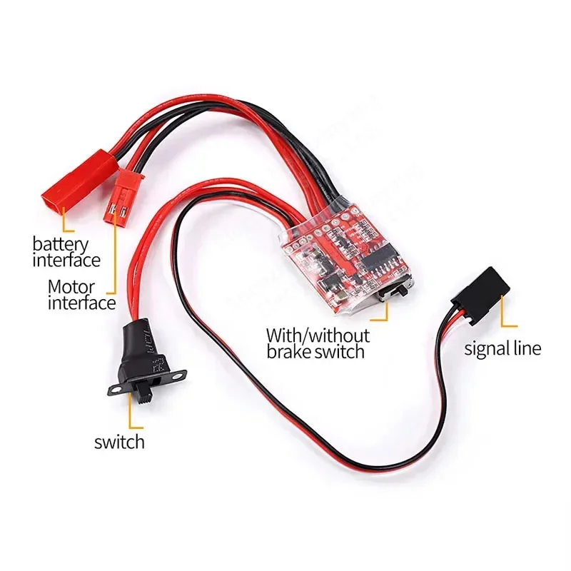 30A4-8V Mini Brushed Electric Speed Controller ESC Brush Electronic Motor Speed Controller For RC Car