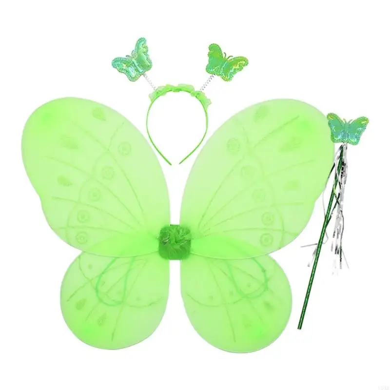 U6XE Dress Up Wing Butterfly Fairy Performance Costume Angel Wing for Kid Girl Womens