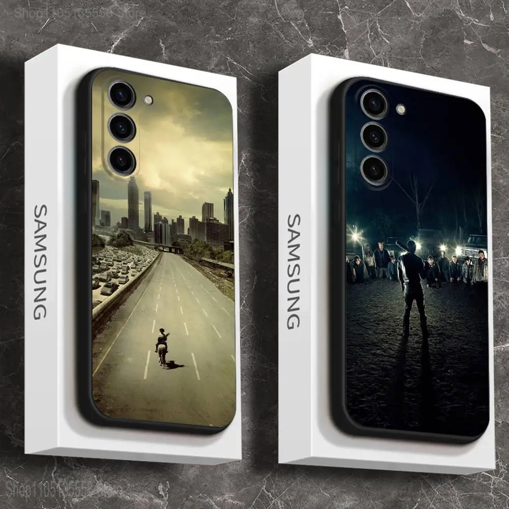 

TWD T-The Walkings Dead Phone Case For Samsung Galaxy A 73,72,51,53,52,71,22,5G,Note,J7,8,9 Soft Black Cover
