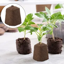 Bloque de cultivo de plántulas, turba comprimida para plantas, tierra, jardinería, flores, nutrientes