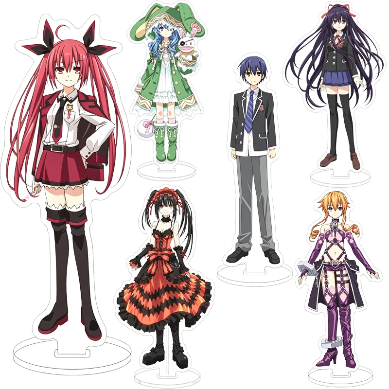16CM Anime Acrylic Stand Date a Live Yatogami Tōka Tokisaki Kurumi Tobiichi Origami Honjō Nia Cos Figure Ornaments Gifts