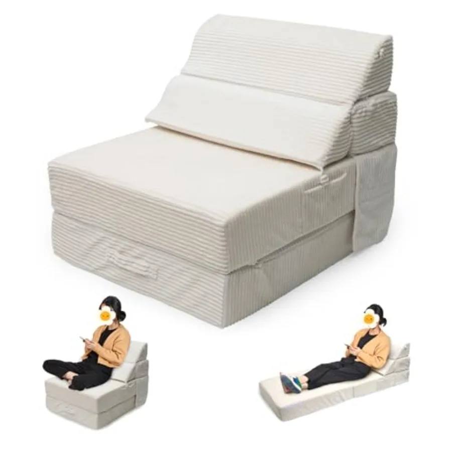 

Уютный раскладной диван-кровать, трансформируемое кресло-кровать, складной напольный матрас, удобный портативный напольный диван-лежак для гостиной