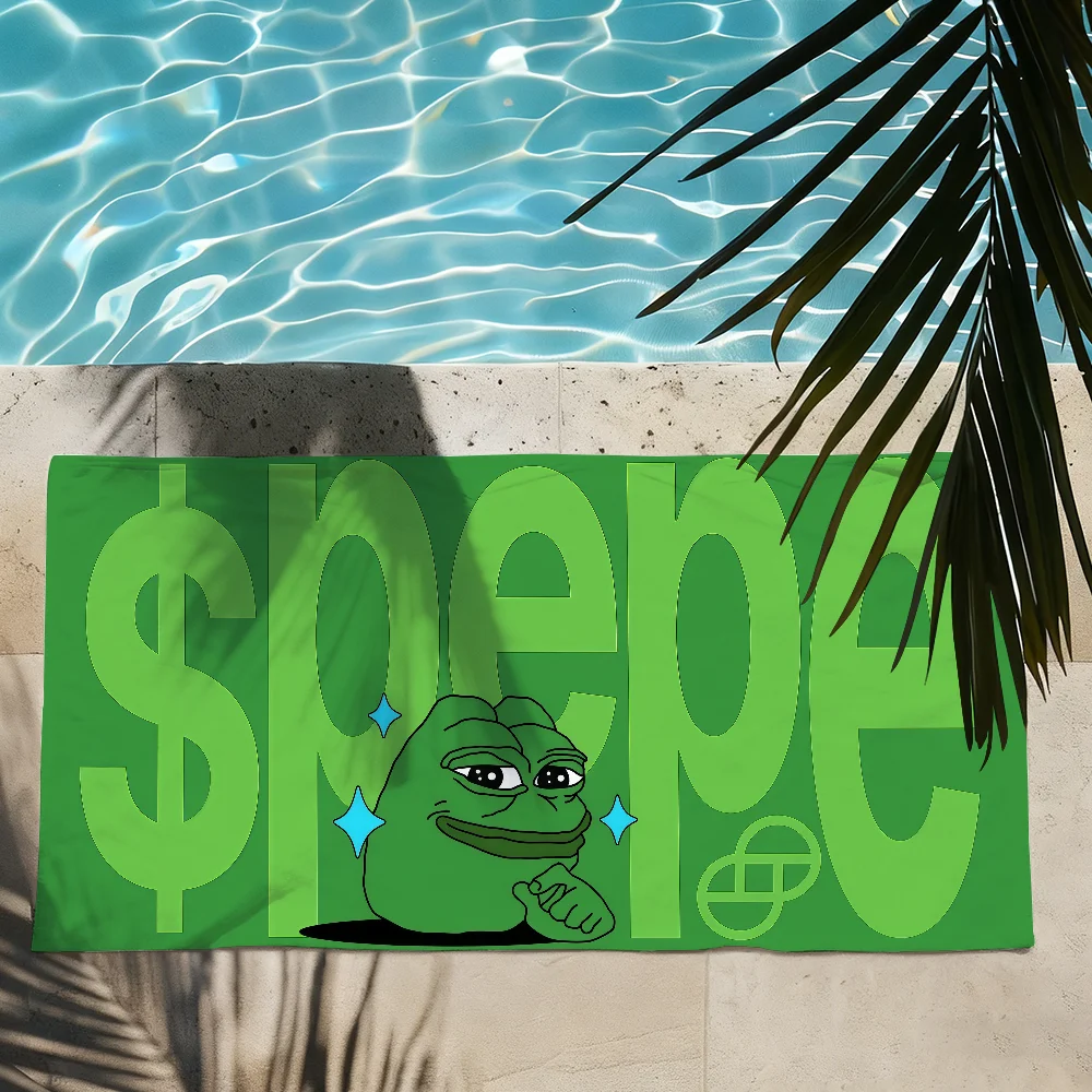 Meme P-Pepe the Frog Towel Quick Drying Beach Towels Are Suitable For Swimming Pools Camping Yoga And The Gym