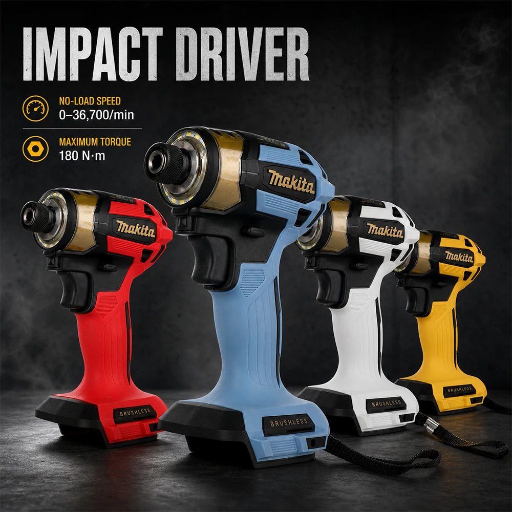 Makita DTD173 Brushless Impact Screwdriver 18V 180N·m 1/4