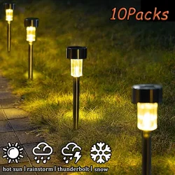 Solar Outdoor Lights Garden Lamp Solar Powered Waterproof Landscape Path Outdoor for Yard Backyard Lawn Patio Decorative