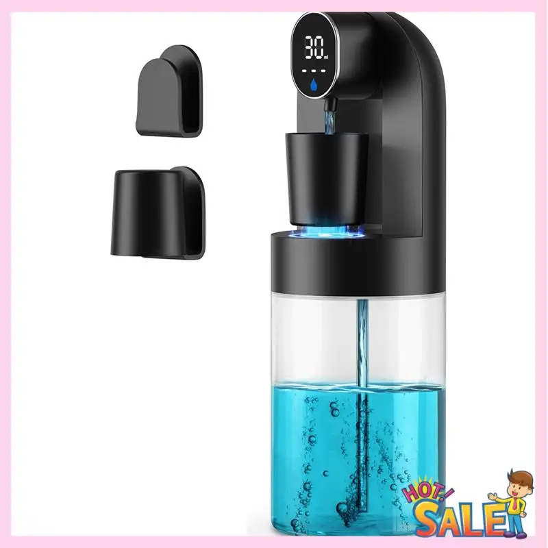 Dispensador automático de enjuague bucal montado en la pared A88X para el hogar, dispensador automático de enjuague bucal para niños, negro