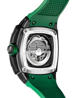 TSAR BOMBA Automatic Watch for Men Square Carbon Fiber Mechanical wristwatch Waterproof Clock Mens Gift photo 2