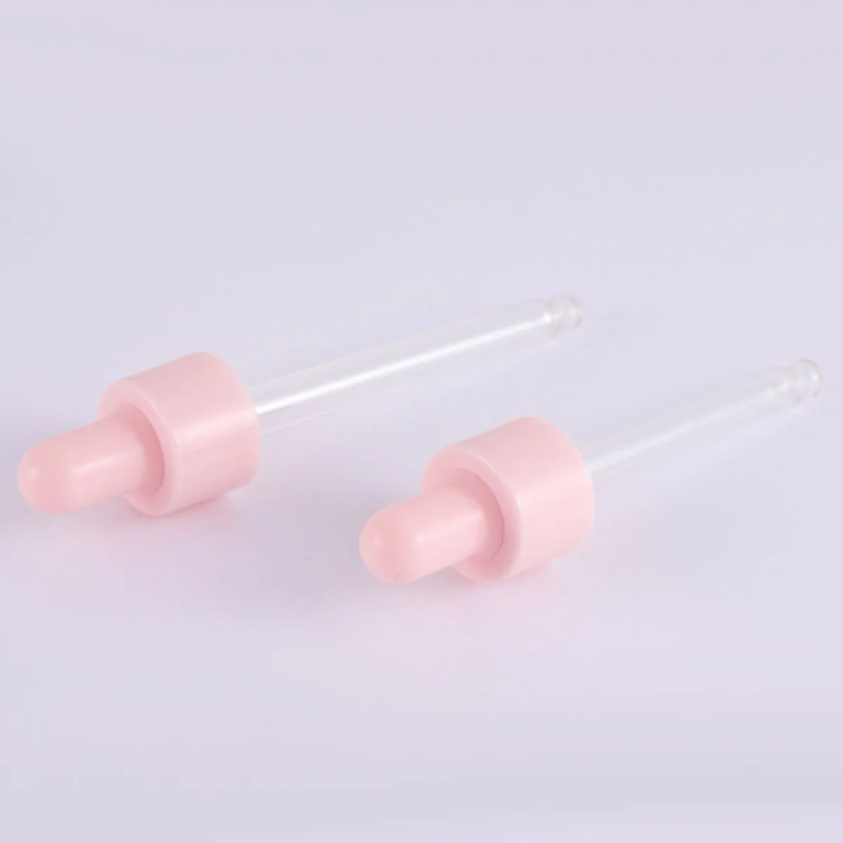 1X Gradient Pink Glass Dropper Bottles Bright Glass Empty Dripper Pipette Bottle Plastic Lid for Essential Perfume Oil Serum NEW