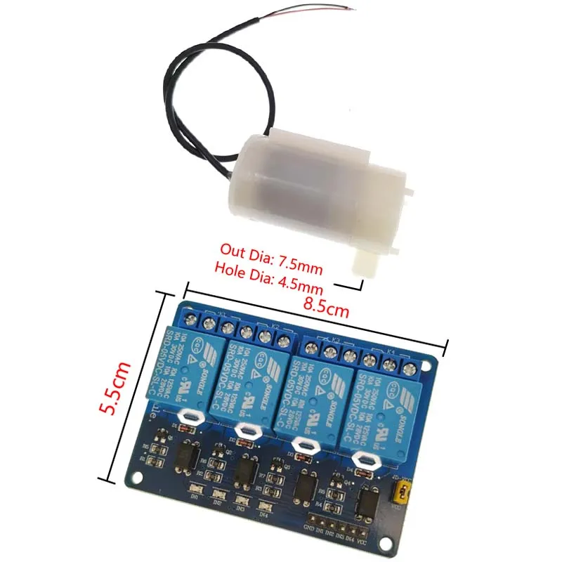 4-Wege-DIY-Kit mit automatischer Bewässerung und Motherboard R3, 4-Wege-Relais, automatische Bewässerung, Gartenblumen, Vier-Wege