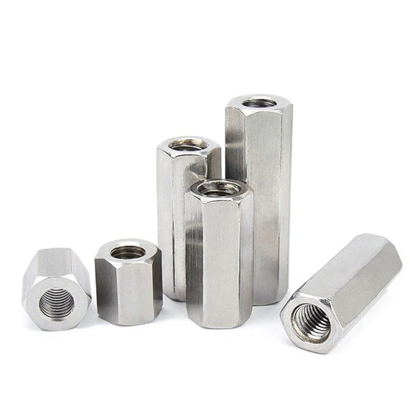 2/ 5/ 10pcs M2 M2.5 M3 M4 M5 M6 M8 M10 M12 304 Stainless Steel Hex Standoff Spacer Long Rod Coupling Hex Nut Bolt