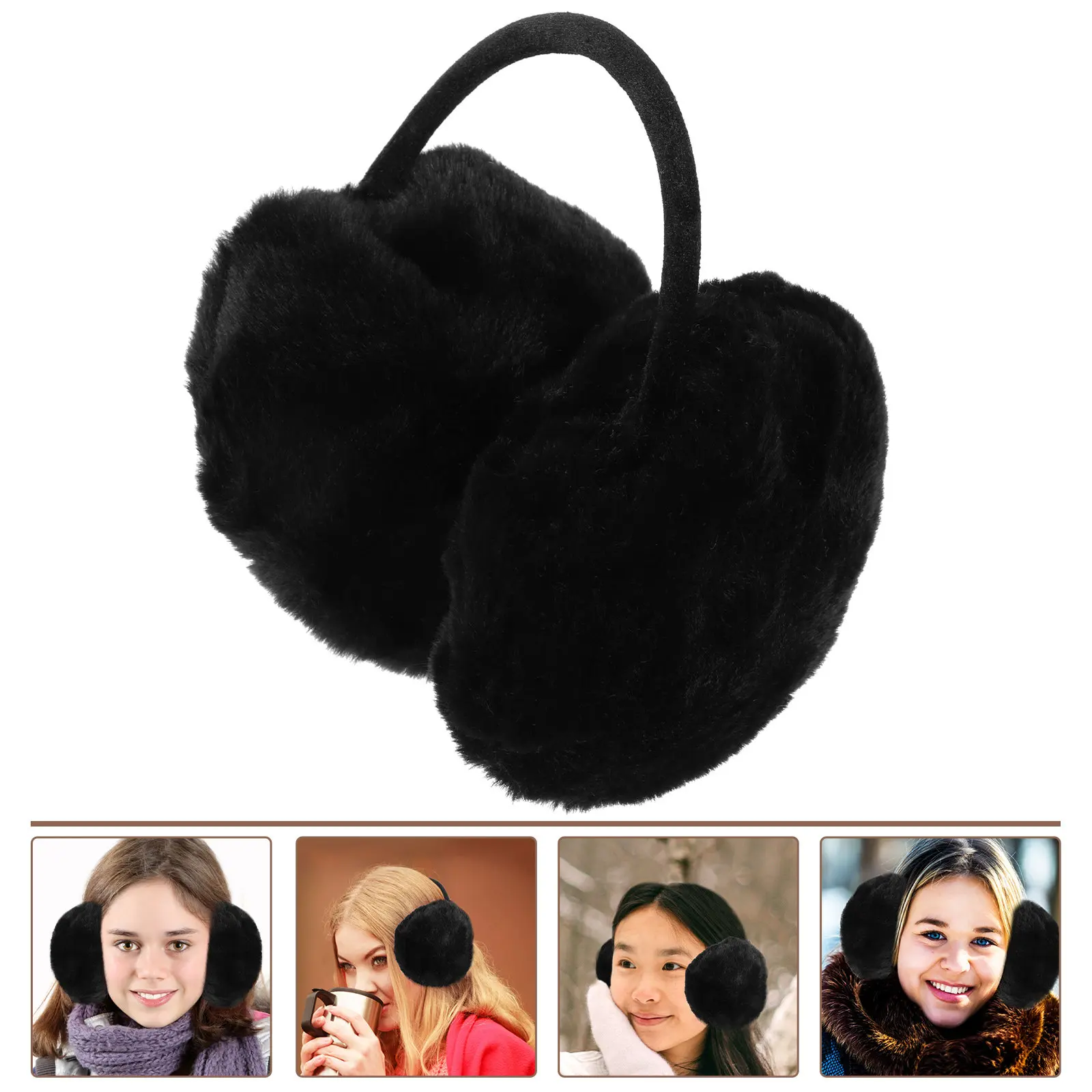 

1 шт. Зимние рождественские наушники-грелки для ушей, теплые накладки для защиты от холода, для активного отдыха на улице, стильные, повседневные, идея для подарка