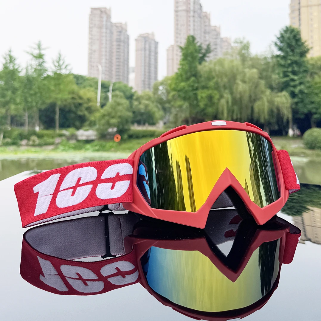 100 gafas todoterreno gafas de Motocross gafas de sol de motocicleta hombre MTB ATV máscara protección a prueba de viento esquí ciclismo gafas de carreras