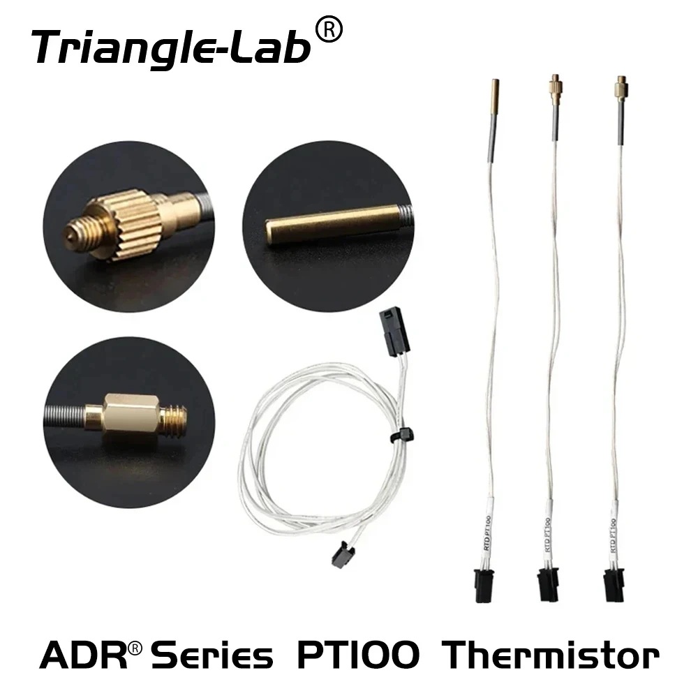 trianglelab ADR™ Heraeus M222 PT100 (Class B)Thermistor sensor New standard Multi-Stranded Laser Welded Leads 3X15MM Metal M3 M4