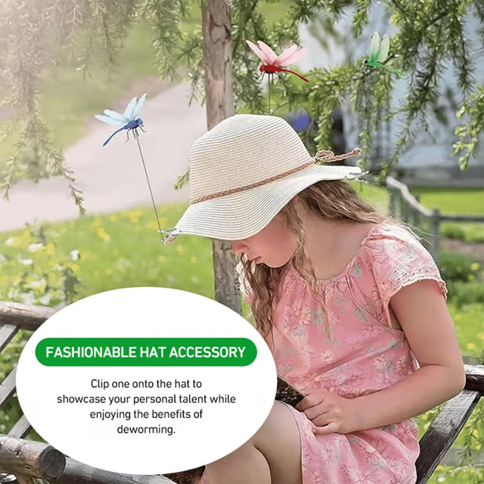 اليعسوب كليب الحشرات الردع محاكاة ديكور الفناء البستنة مناسبة لتزيين ساحة حديقة الفناء #2