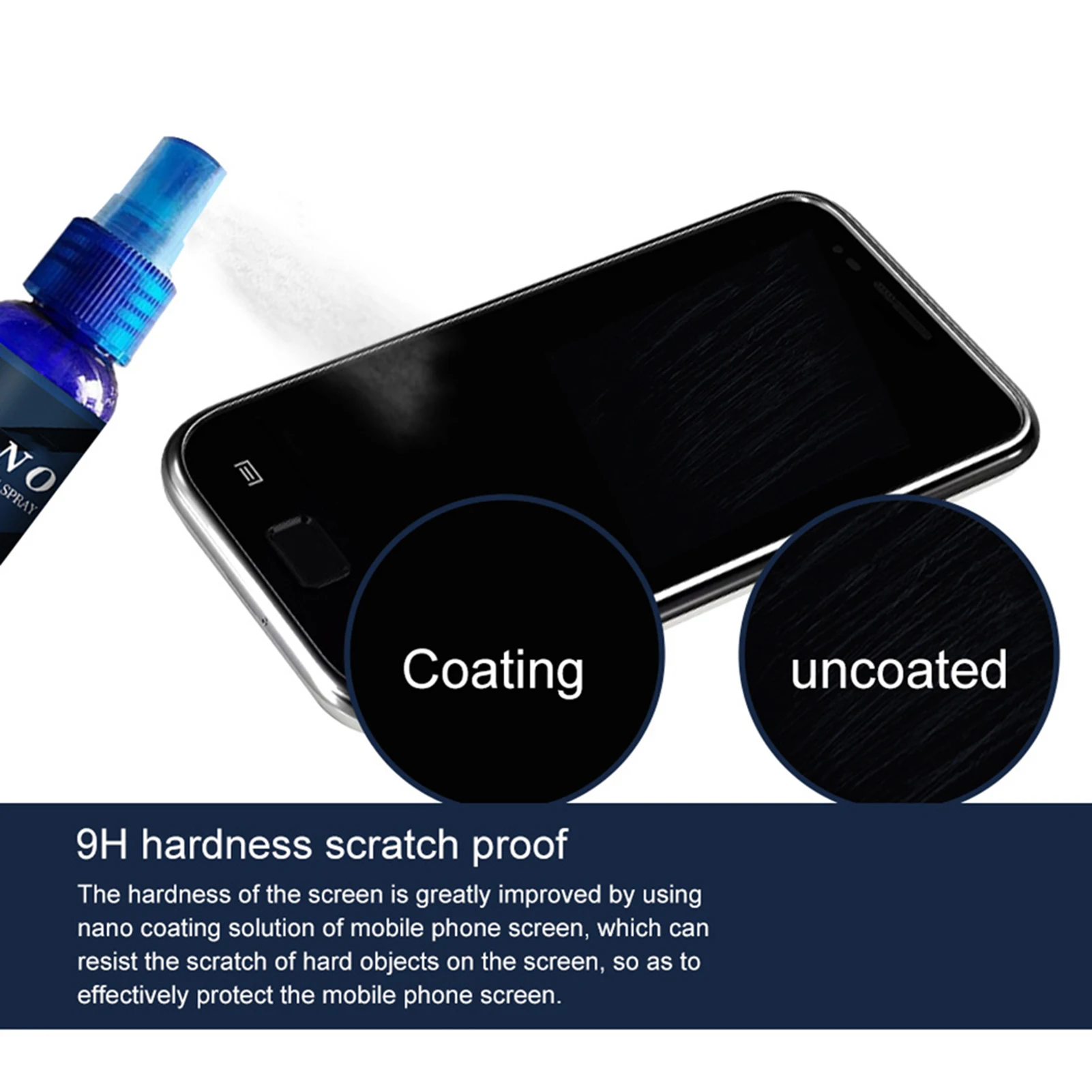 Nano Liquid Glass Screen Protector Fade Fingerprints High-Definition Tool Spray for Phone Laptop Screen