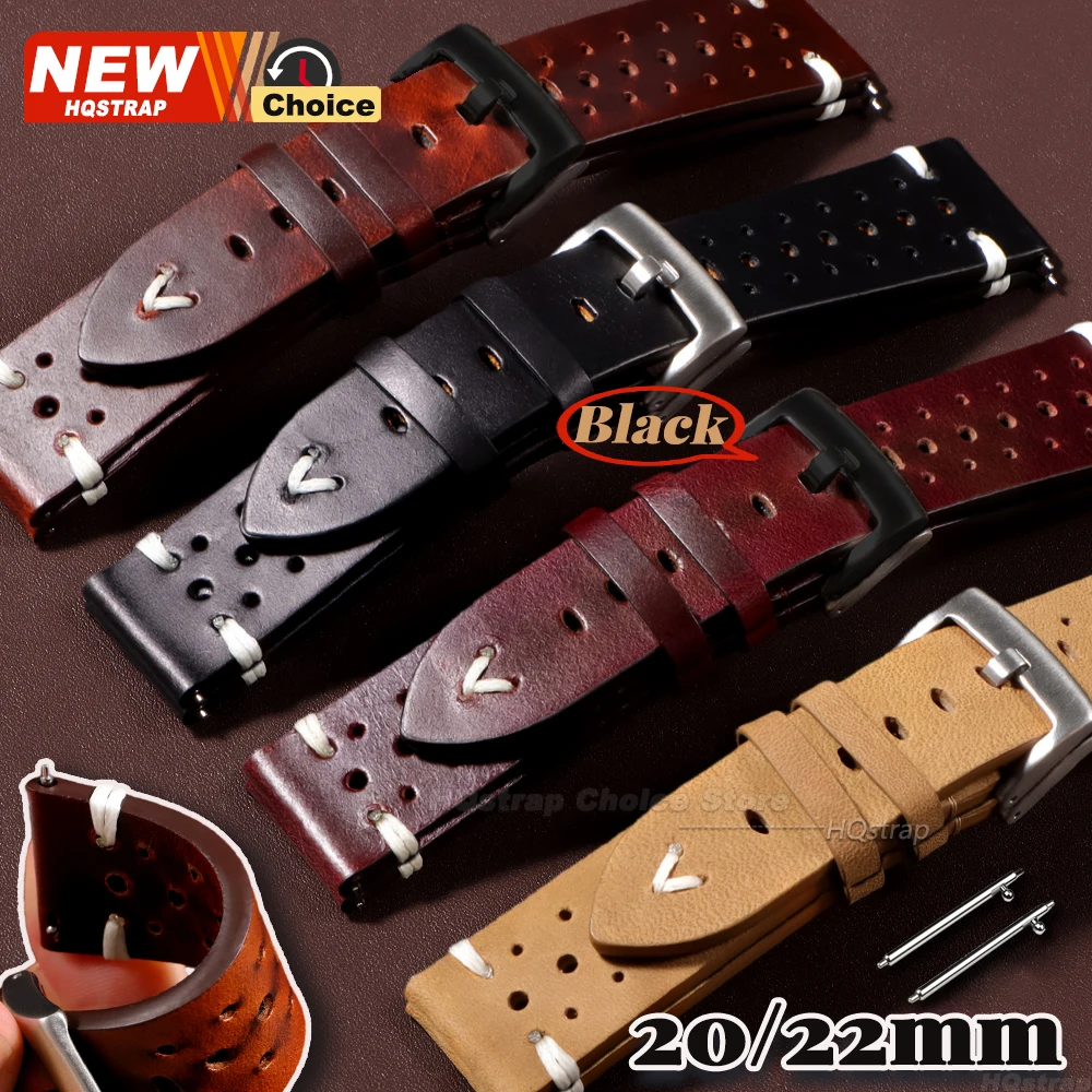 20mm 22mm Smartwatch-Armband Kalbsleder Echtleder Uhrenarmbänder Universelles Schnellverschluss-Uhrenband Damen Herren Business-Armband