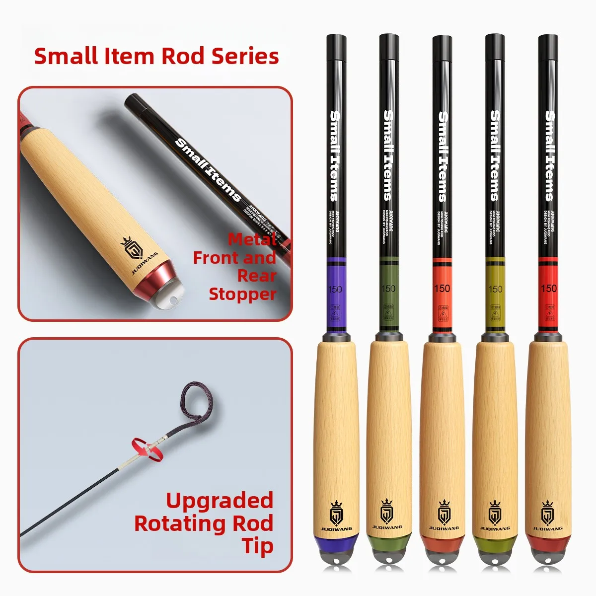 طقم صيد خفيف الوزن للغاية للمبتدئين، قصبة صيد قصيرة للأنهار وصيد سمك الشبوط، معدات صيد للأطفال، طقم كامل من ألياف الكربون