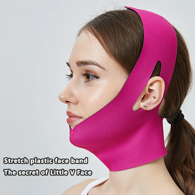 

Face Line Sculpture Face With Mask Bandage To Tighten Double Chin Shaping And Lifting To Prevent Sagging