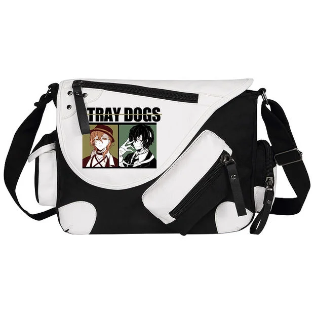 Anime Bungo Stray Dogs Dazaii Cosplay Bags Dazaii Canvas Bag Dazaii Chuuya Bag Men Single Bags School Casual Bag