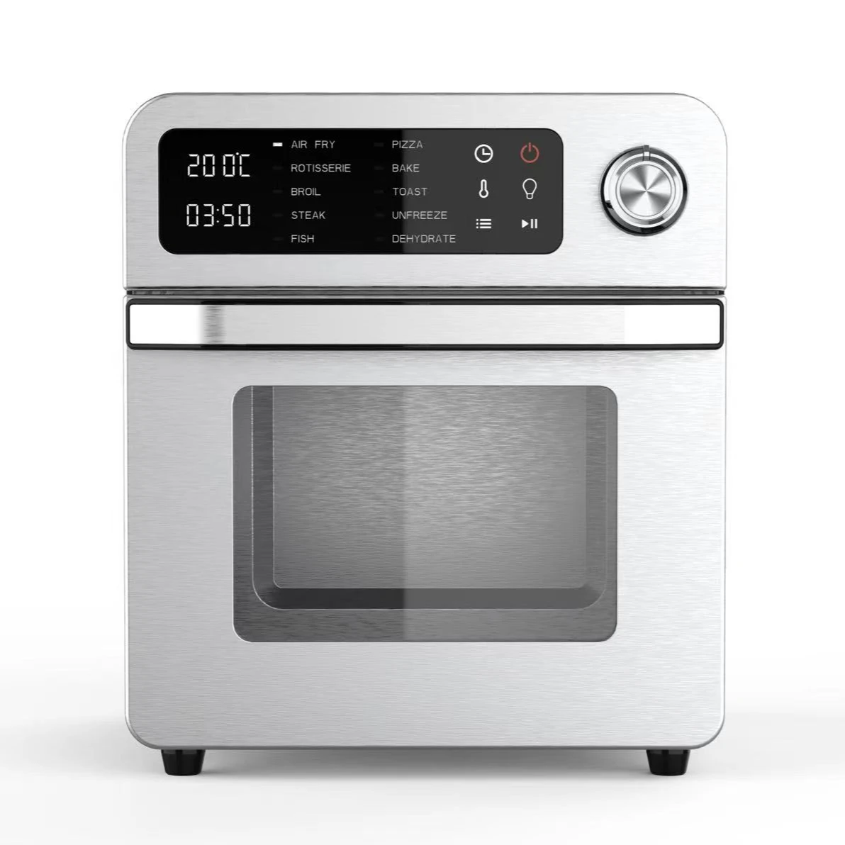 

2026 New Model Multi-functionalLarge Capacity Potato Chip Steam Stainless Steel Air Fryer Digital Electric Air Fryer Oven CE CB