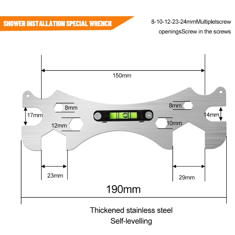 Universal Multi-function Wrench Portable Motorcycle Car Repair Wrench Adjustable Manual Repair Tools Home Improvement Supplies