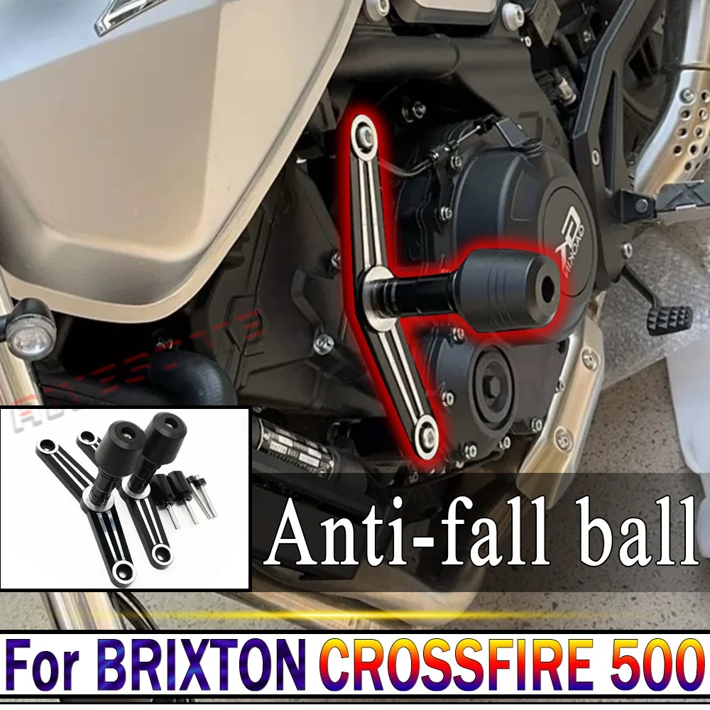 For Fit BRIXTON CROSSFIRE 500 GK500 Modified Black Anti-Fall Ball