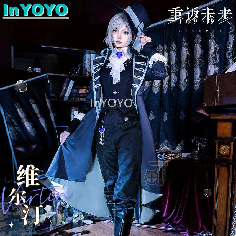 InYOYO Vertin Cosplay Reverse:1999 Costume Game Suit Fashion Handsome Uniform Role Play Halloween Party Outfit Women S-XL New 20